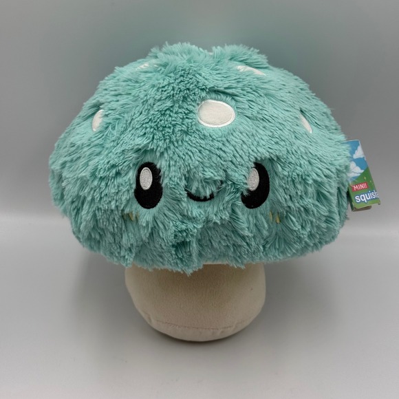 Squishable Other - Squishable Mini Turquoise Mushroom Plush Teal Stuffed Toy 9 Inch NWT